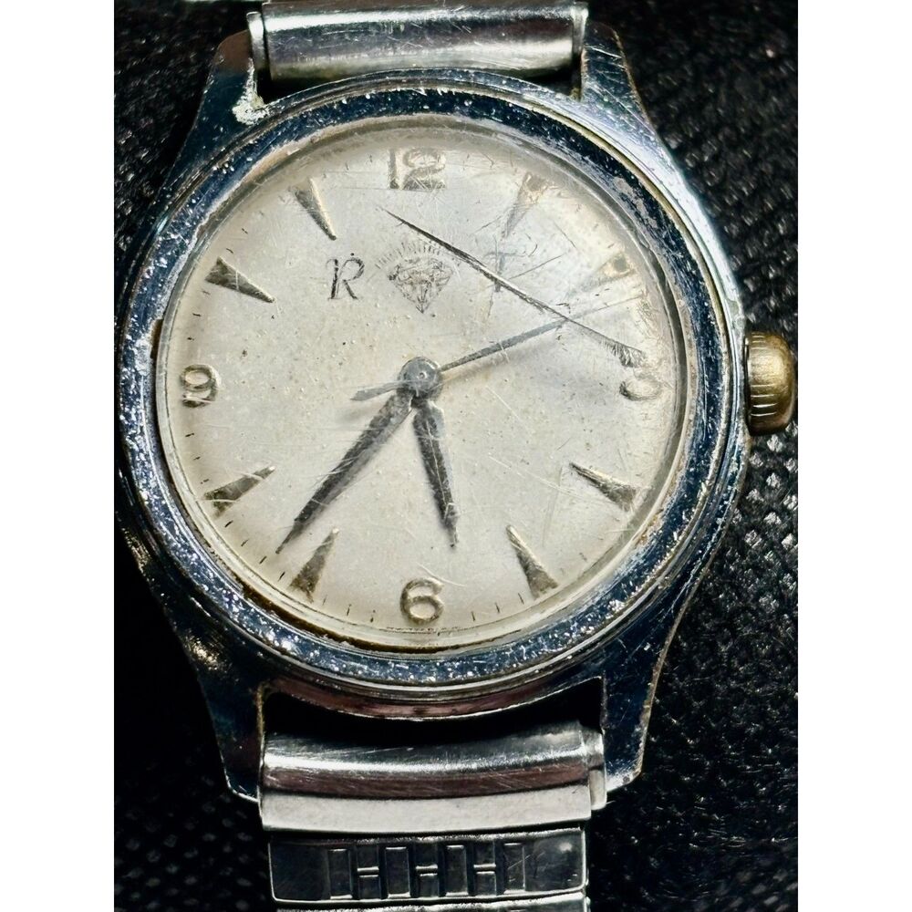 Vintage Swiss Rodania Mechanical Watch – Ticking- Great Restoration Project!